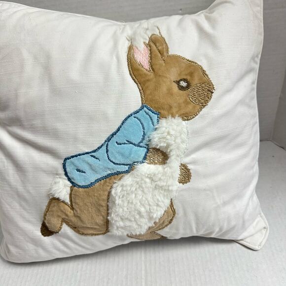 Pottery Barn Kids Peter Rabbit Pillow CASE ONLY Throw Sham Cover 16" Pillowcase - Picture 2 of 6